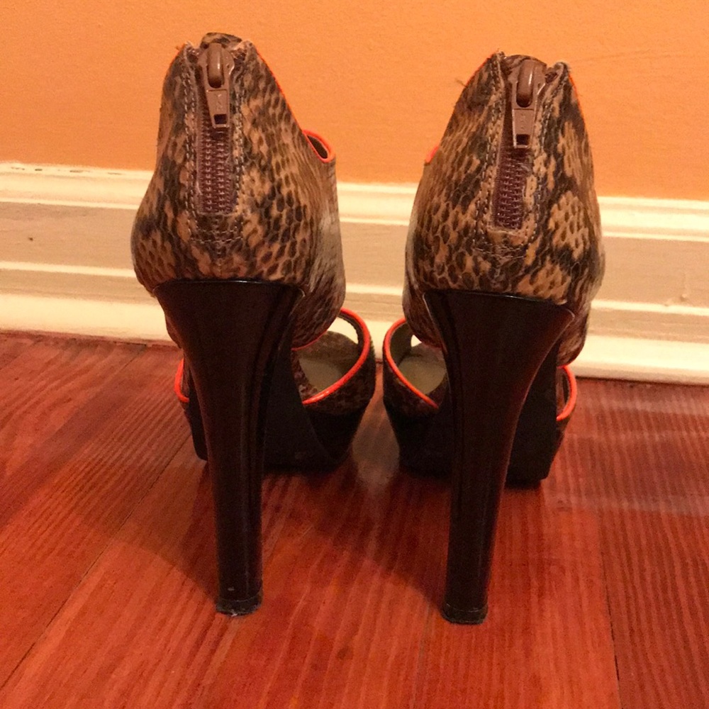 Bcbgeneration Snakeskin Platform Pumps - image 3